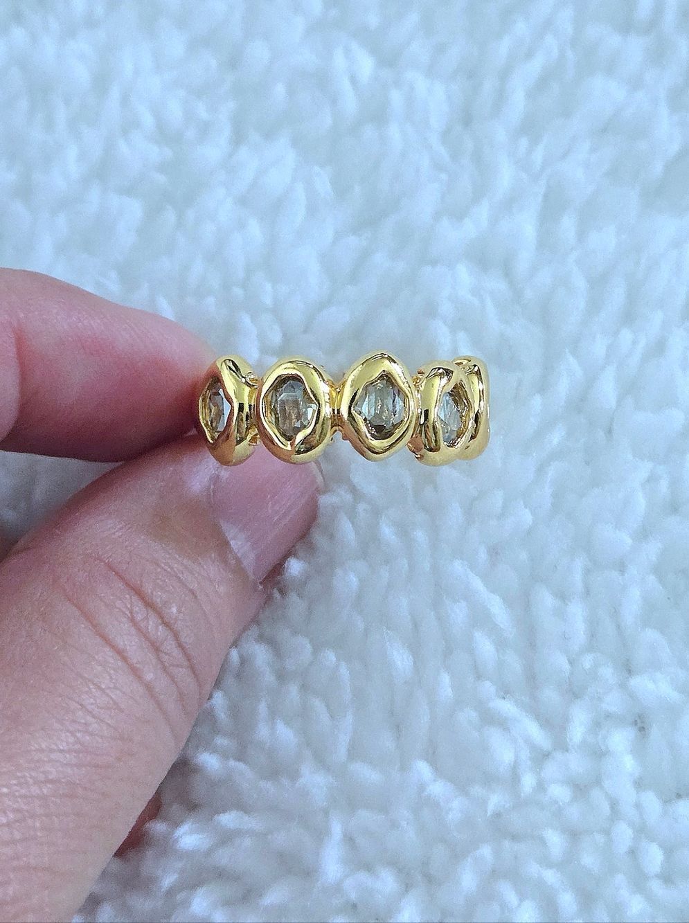 ✨️HP✨️ Alexis Bittar Molten Gold💛 with Clear Crystals💎 Ring💍 - NWT